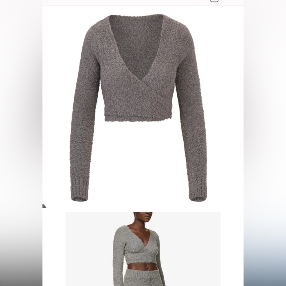 SKIMS cozy discontinued wrap sweater